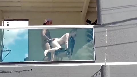 Blonde gets fucked by her boss in office in the shower