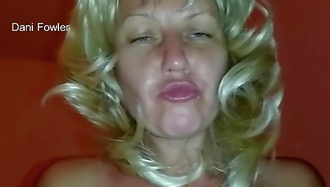 Mature blonde slut gets fucked hard and gets creampie