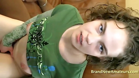 A hot black teen gets her ass licked by the camera