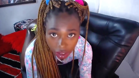 Ebony babe gets her butt stuffed with a white dick