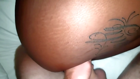 A big black ass and a big booty interracial threesome