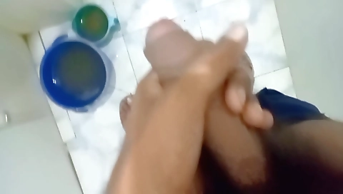 Ebony chick with a long hairy pussy and tits makes video