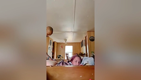 Interracial deepthroat with a huge cock and a big head