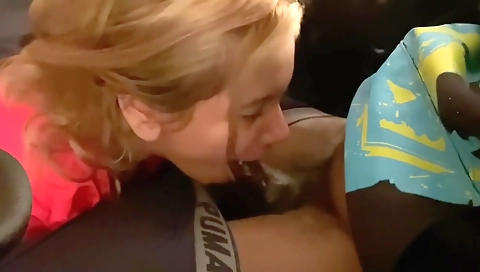 Sexy latina licks her pussy and gets a deepthroat facial