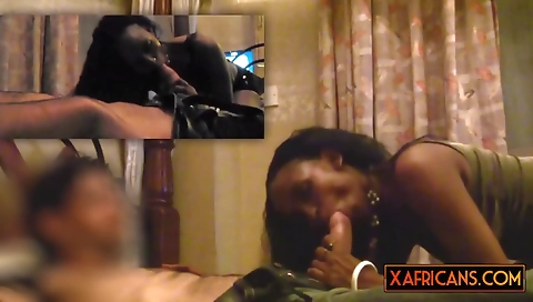 Amateur Ebony Whore Battling A Huge Fuck Rod With Her M