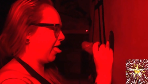 My beautiful blonde hottie will show us some cum in mouth