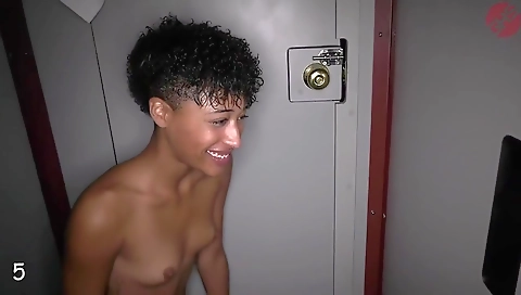 Interracial fuck with a black guy and two small babes