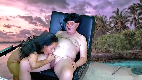 Brunette girl fucked by her lover in amateur interracial video