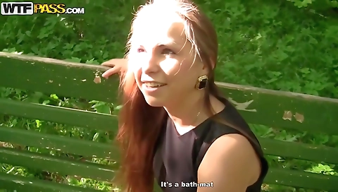 Two men fuck a brunette while she's riding a big cock