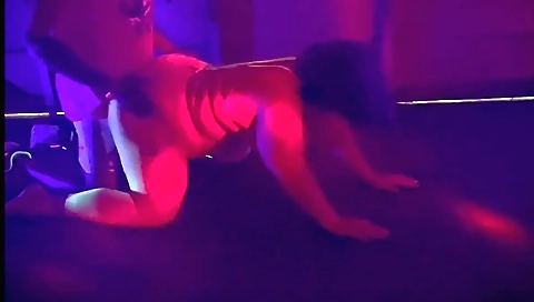 Busty brunette gets her pussy drilled by a black dick